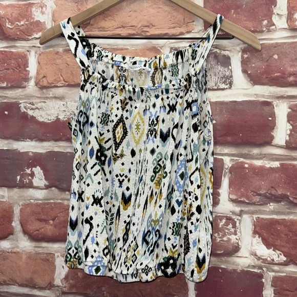 Anthropologie Tops - Anthropologie Jane + Delancey Top Women's M Multicolor Metallic Boho Ikat Tank